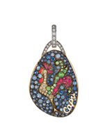 Charm Chantecler Woman Miniatura in Gold Diamante 44276